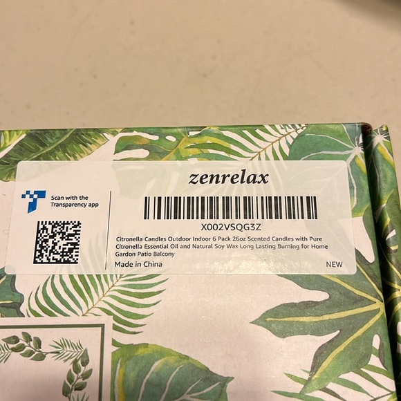 ZENRELAX citronella candle six individual packs brand new inbox - Picture 4 of 4
